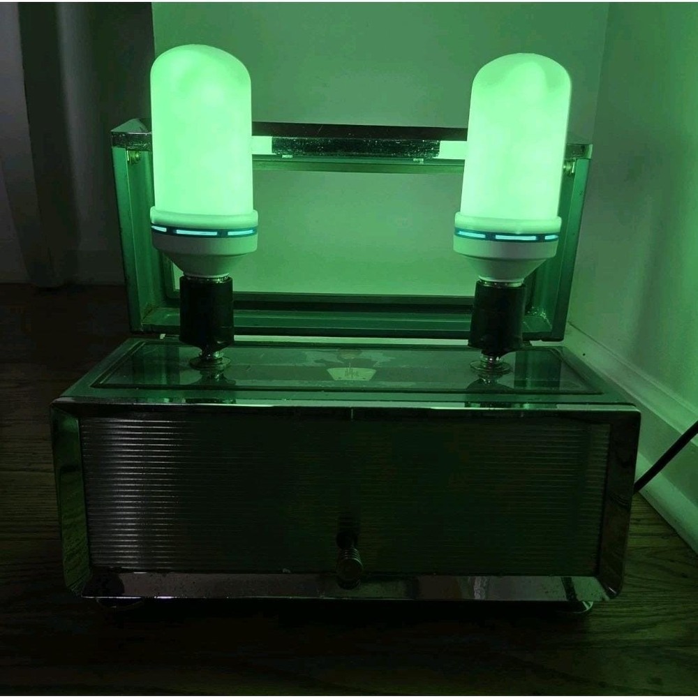 Repurposed Atompunk Troemer Scale Lamp Fallout Style Nuclear Warning Light LED - Picture 5 of 17